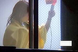 asian window porn - Asian girl dries out hair and masturbates on window spy cam, watch free porn  video, HD